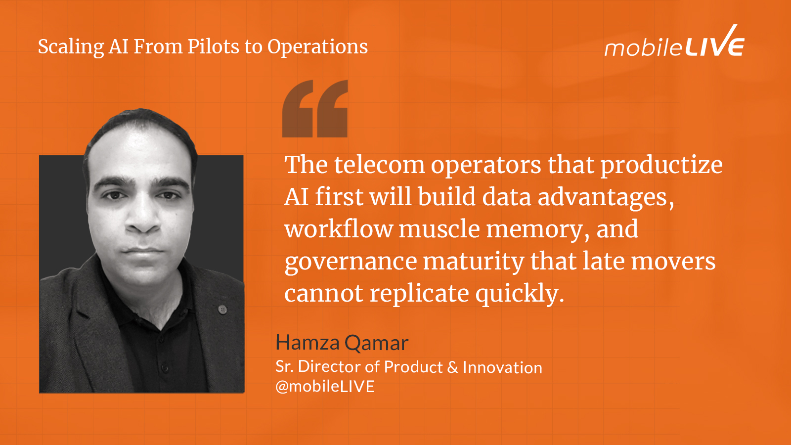 The telecom operators that productize AI first will build data advantages, workflow muscle memory, and governance maturity that late movers cannot replicate quickly.